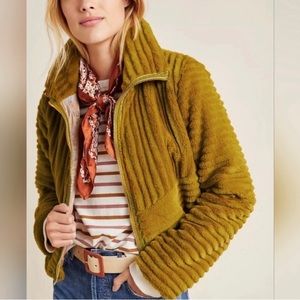 NWT Anthropologie Natasha Faux Fur Bomber Jacket